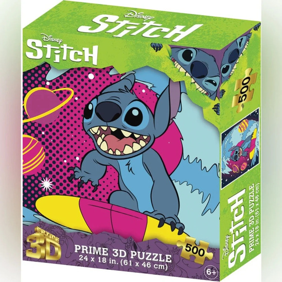 Disney Other - Prime 3D Disney Stitch - 500 Piece 3D Puzzle #1